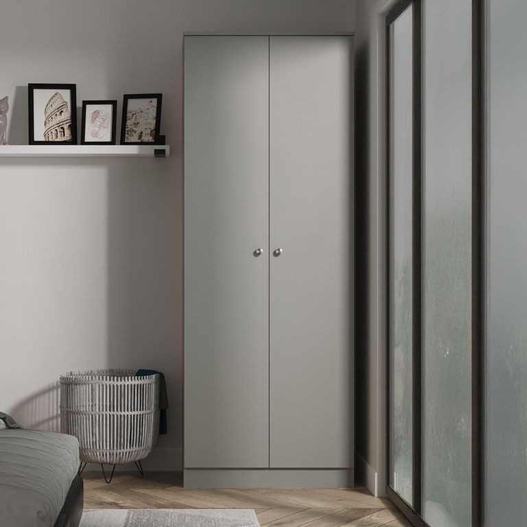 Yarmouth Wardrobe - 2 Door - Dusk Grey