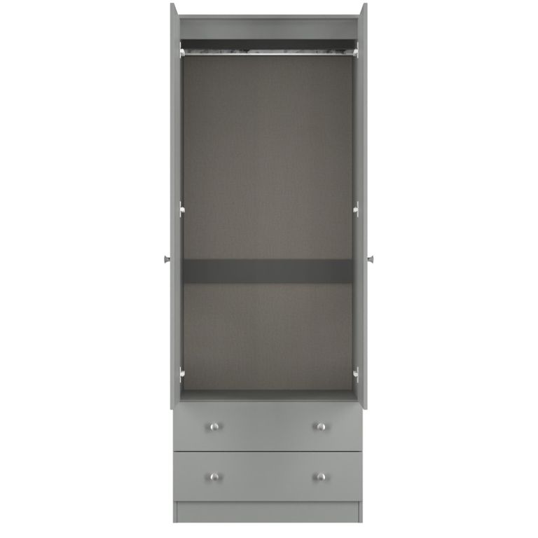 Yarmouth Wardrobe - 2 Door - 2 Drawer - Dusk Grey