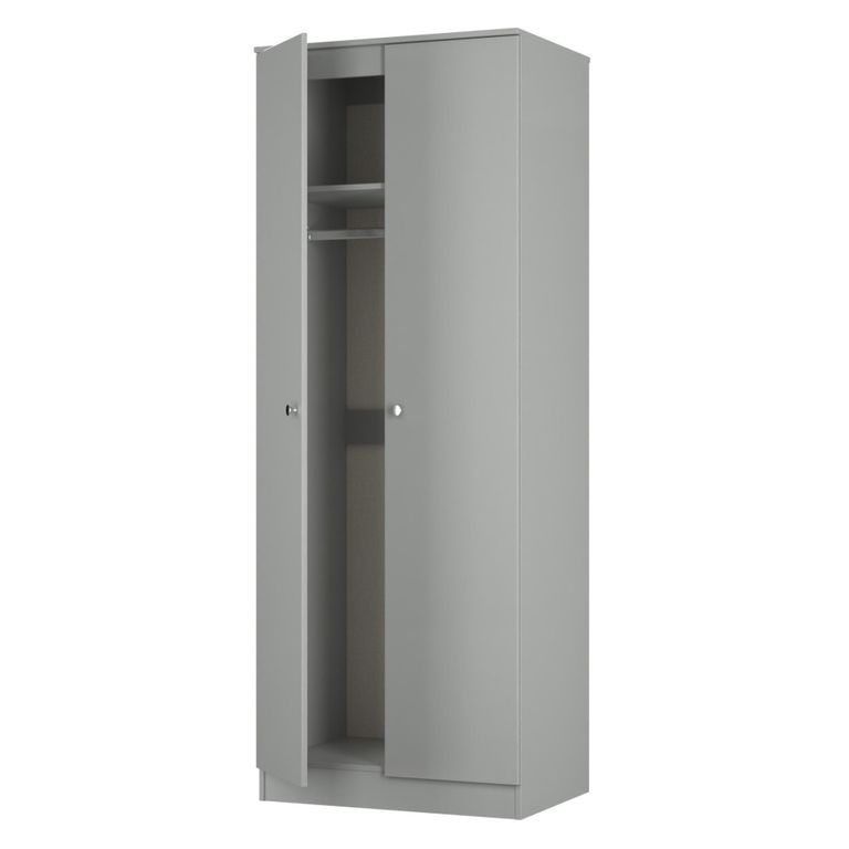 Yarmouth Wardrobe - 2 Door - Dusk Grey