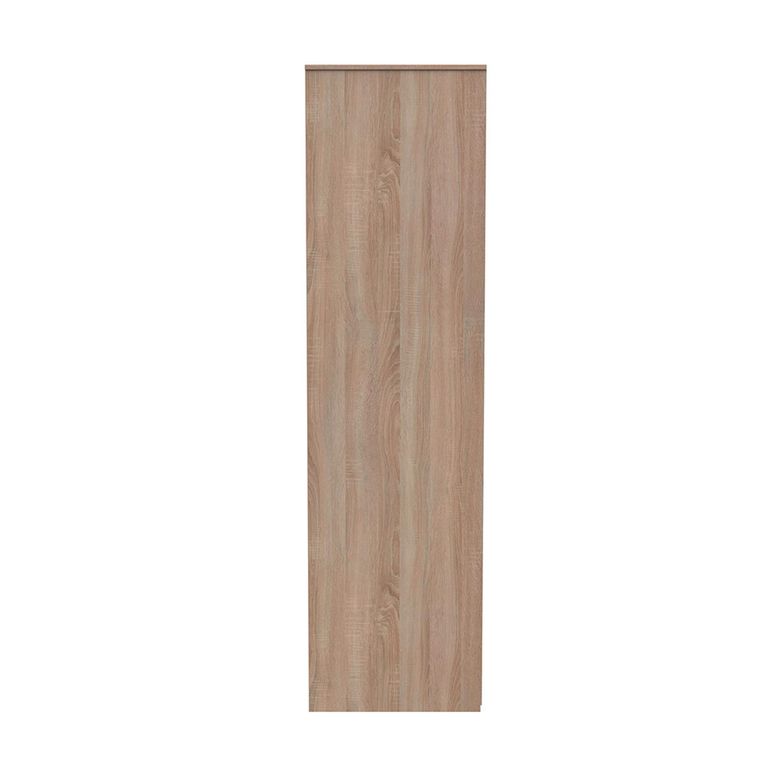 Monaco Wardrobe - 3 Door - 1 Mirror - Tall - Triple - White Matt and Oak