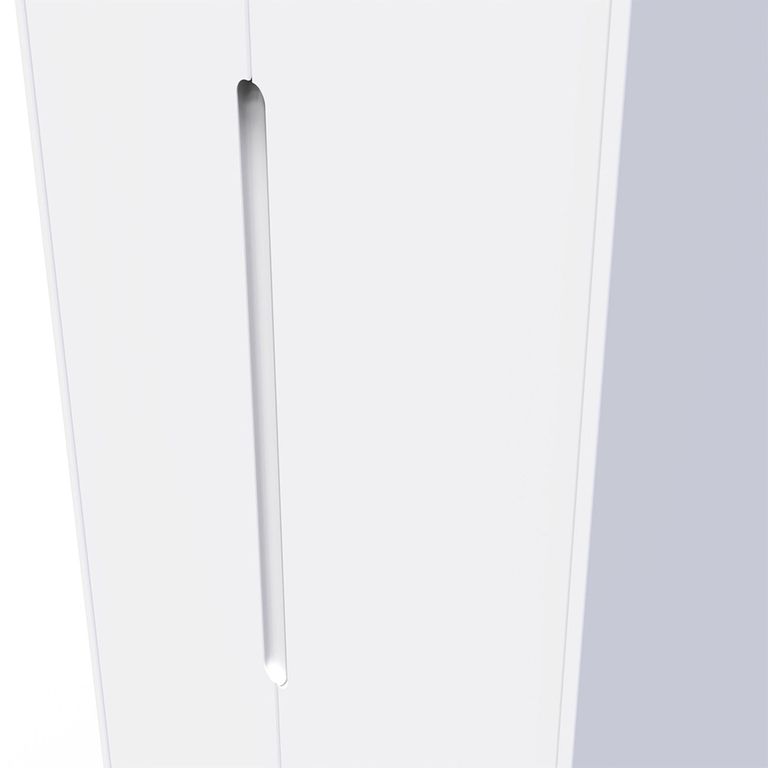 Monaco Wardrobe - 2 Door - Plain - Tall - White