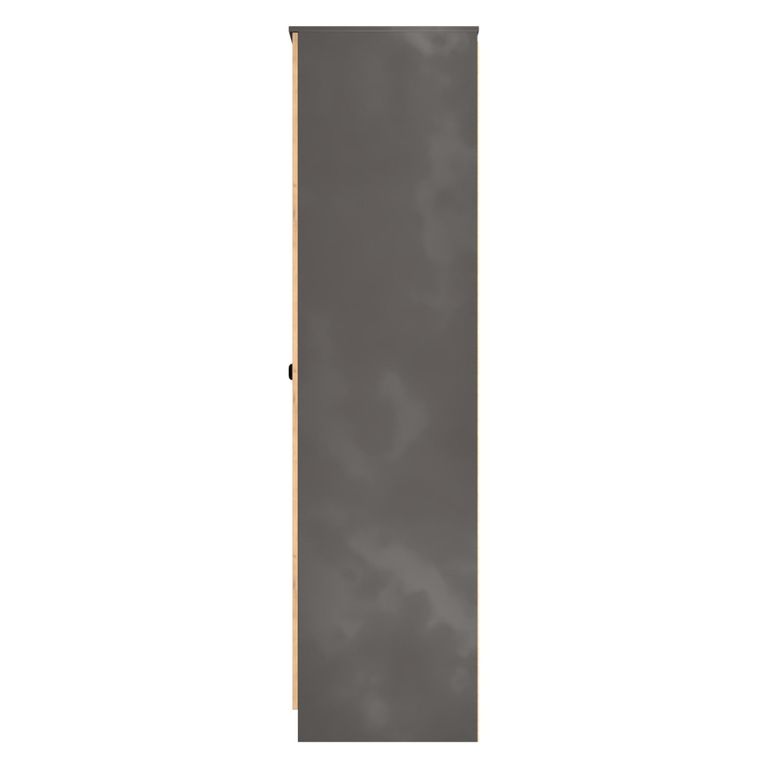 Bora Wardrobe - 2 Door - Gold Craft Oak and Graphite