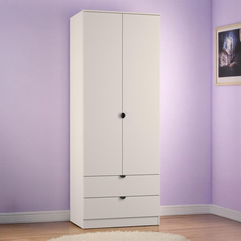 Bora Wardrobe - 2 Door - 2 Drawer - Kashmir Matt