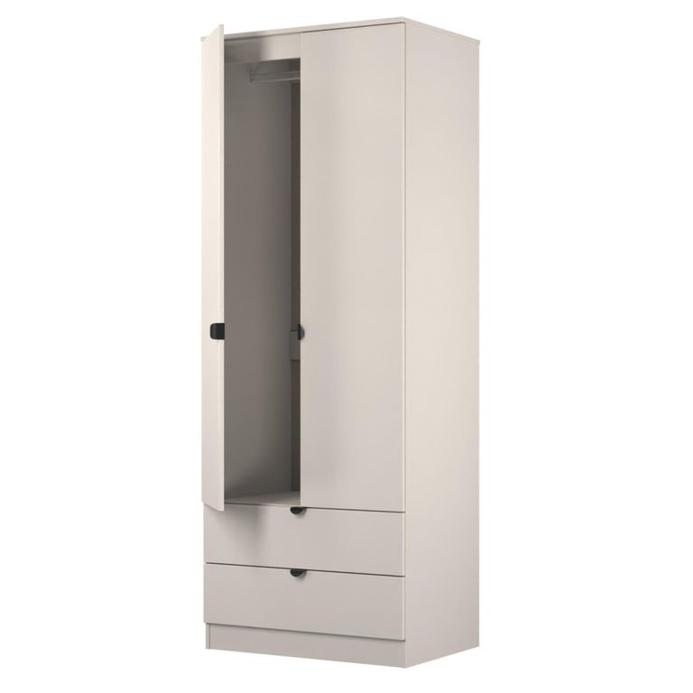 Bora Wardrobe - 2 Door - 2 Drawer - Kashmir Matt