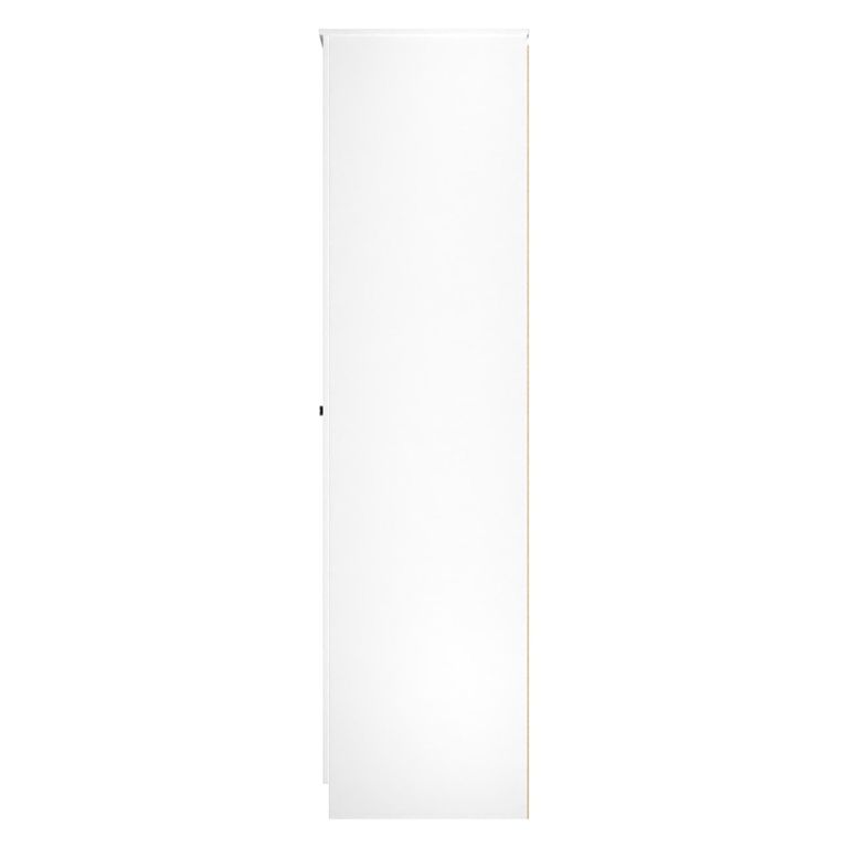 Yarmouth Wardrobe - 2 Door - Black Matt and White Matt