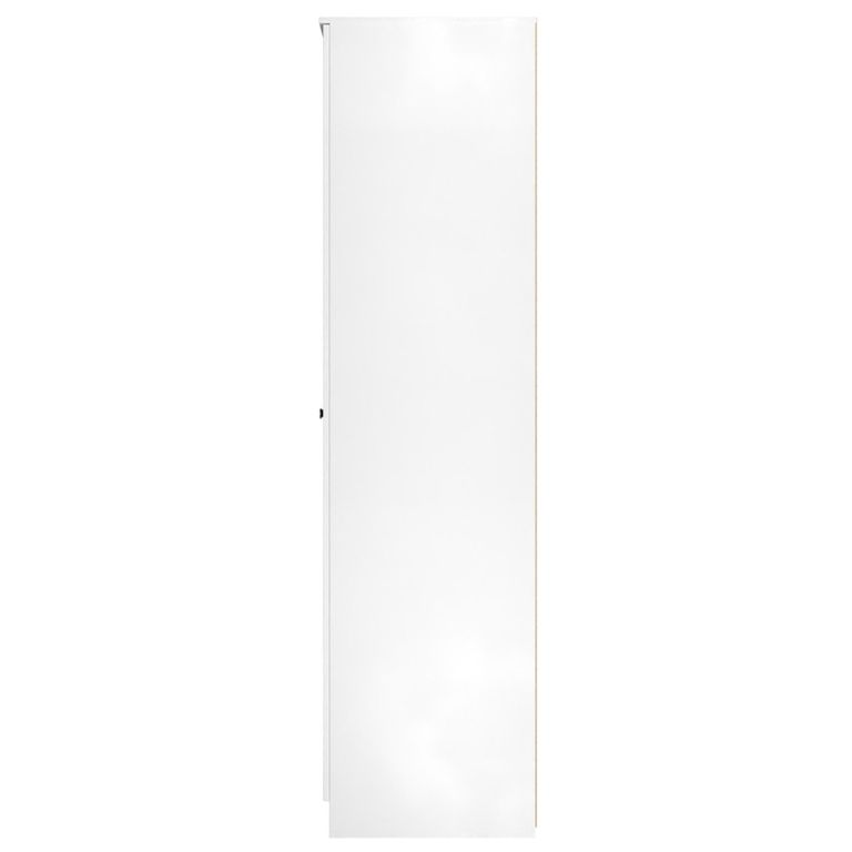 Yarmouth Wardrobe - 3 Door - 2 Drawer - Black Matt and White Matt