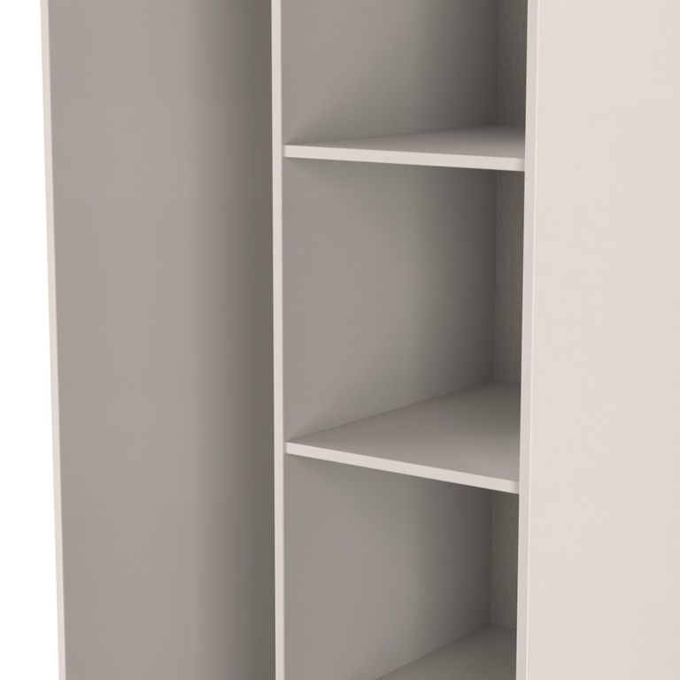Fluted Wardrobe - Front Open Shelf - Kashmir Matt