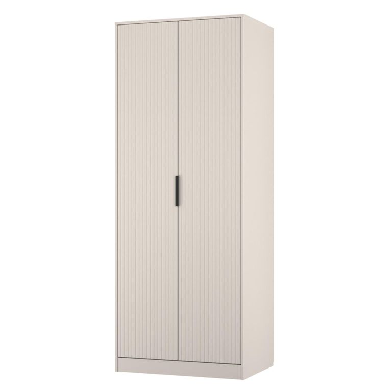 Fluted Wardrobe - 2 Door - Kashmir Matt
