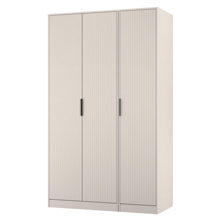 Fluted Wardrobe - 3 Door - Triple - Kashmir Matt