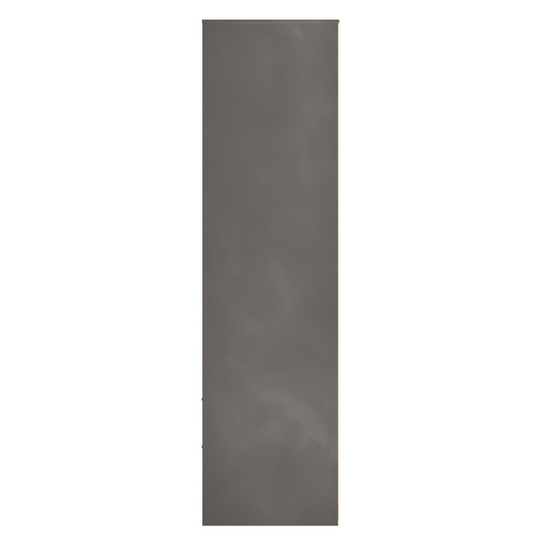 Fluted Wardrobe - 2 Door - 2 Drawer - Graphite
