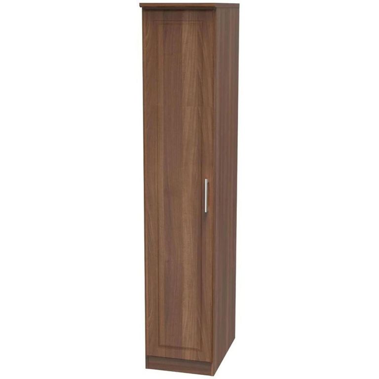 Clearance - Gina Wardrobe - 1 Door - Single - Walnut - FSS17364