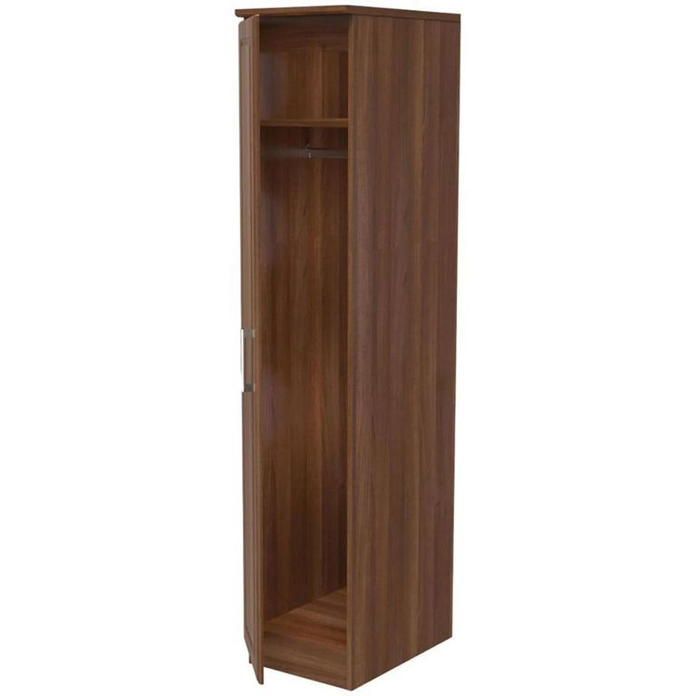 Clearance - Gina Wardrobe - 1 Door - Single - Walnut - FSS17364