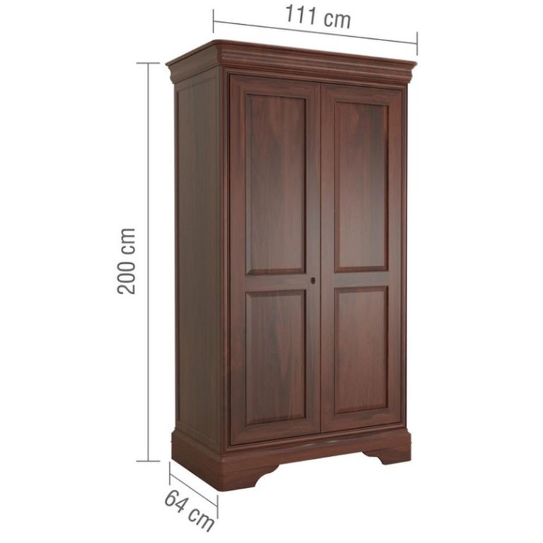 Antoinette Wardrobe - 2 Door - Cherrywood