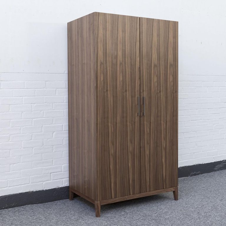 Calla Wardrobe - 2 Door - Walnut - Dark Wood