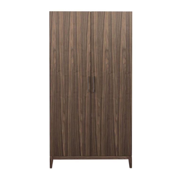 Calla Wardrobe - 2 Door - Walnut - Dark Wood