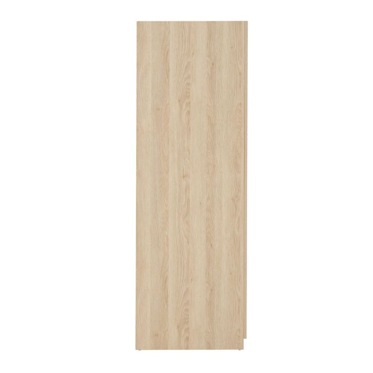 Luna Wardrobe - 2 Door - Oak and Black - Wood