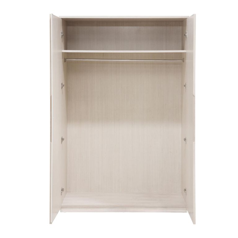 Whisper Wardrobe - 2 Door - White Washed Oak - Wood