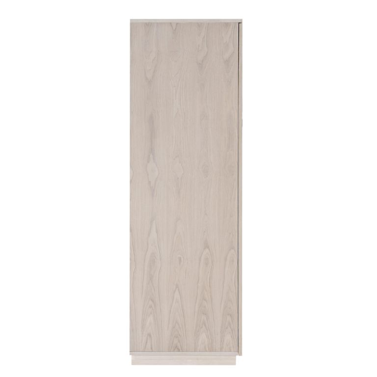 Whisper Wardrobe - 2 Door - White Washed Oak - Wood