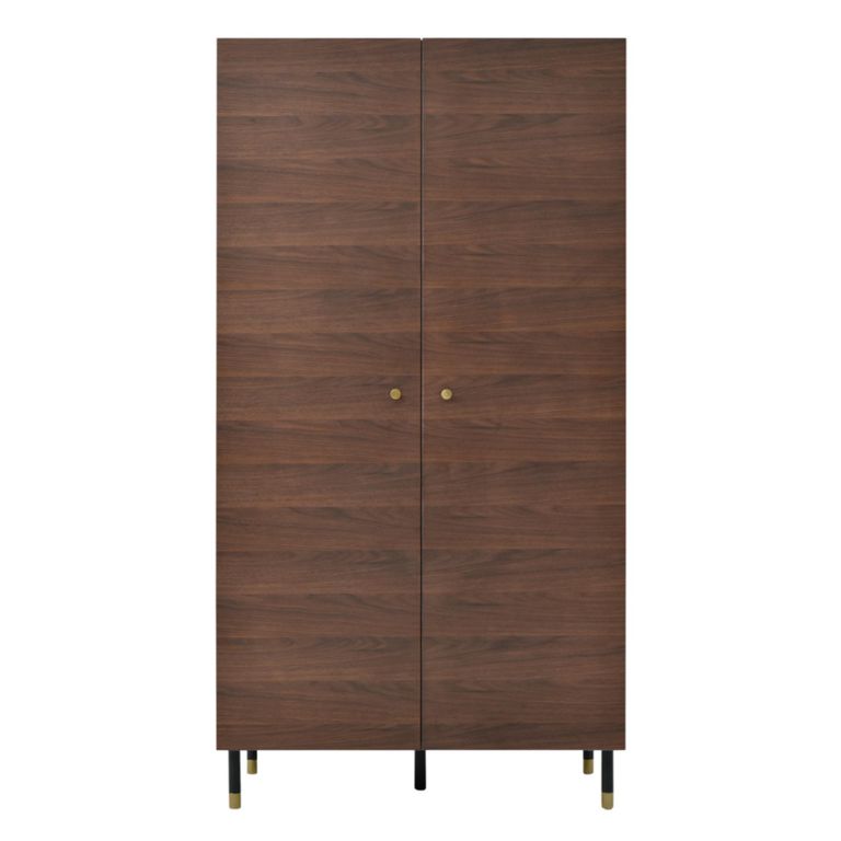 Willow Wardrobe - 2 Door - Tobacco Walnut - Wood