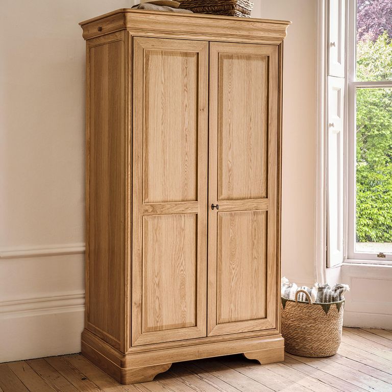 Bordeaux Wardrobe - 2 Door - Natural - Oak