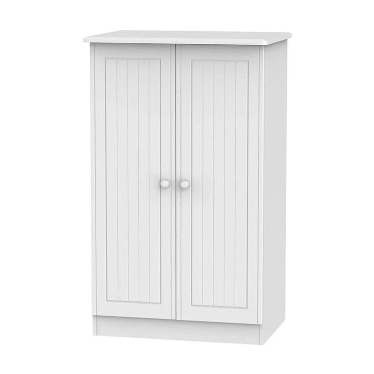 Clearance - Warwick White Midi Wardrobe - FSS17416