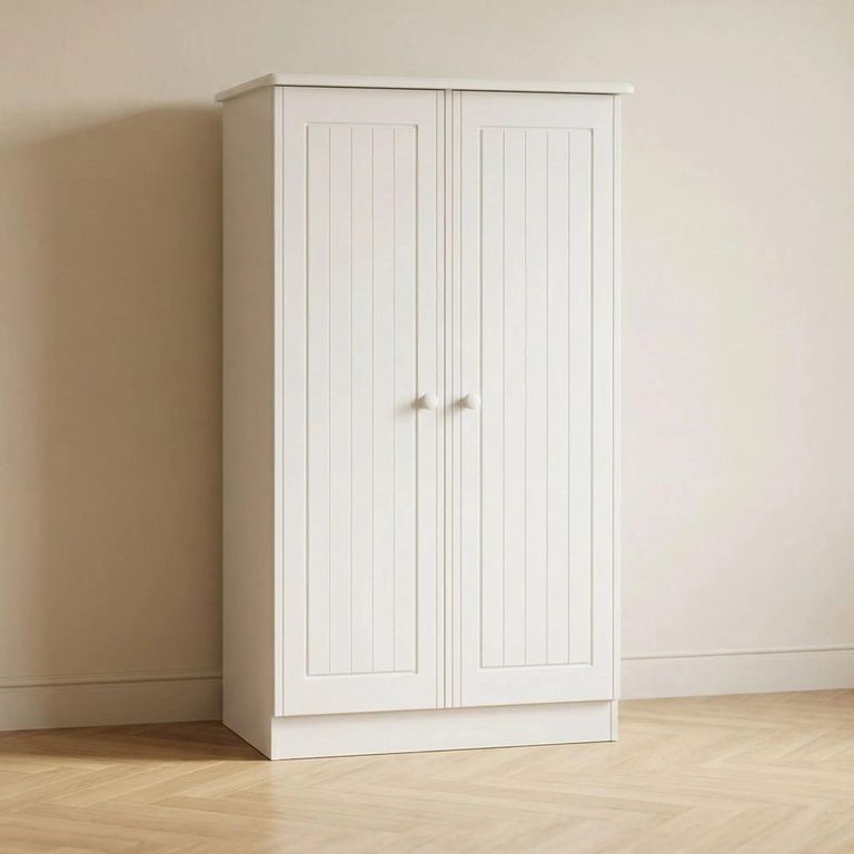 Clearance - Warwick White Midi Wardrobe - FSS17416