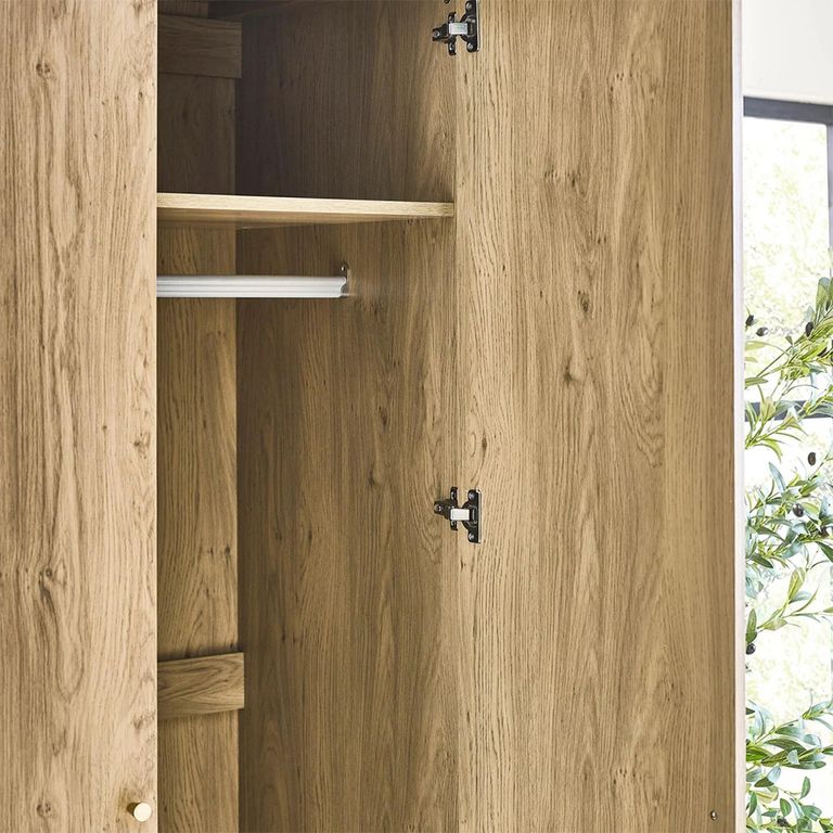 Ingrid Wardrobe - 2 Door - Natural - Oak