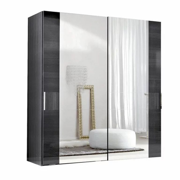 Montecarlo Sliding Wardrobe - 2 Door - Grey Koto High Gloss
