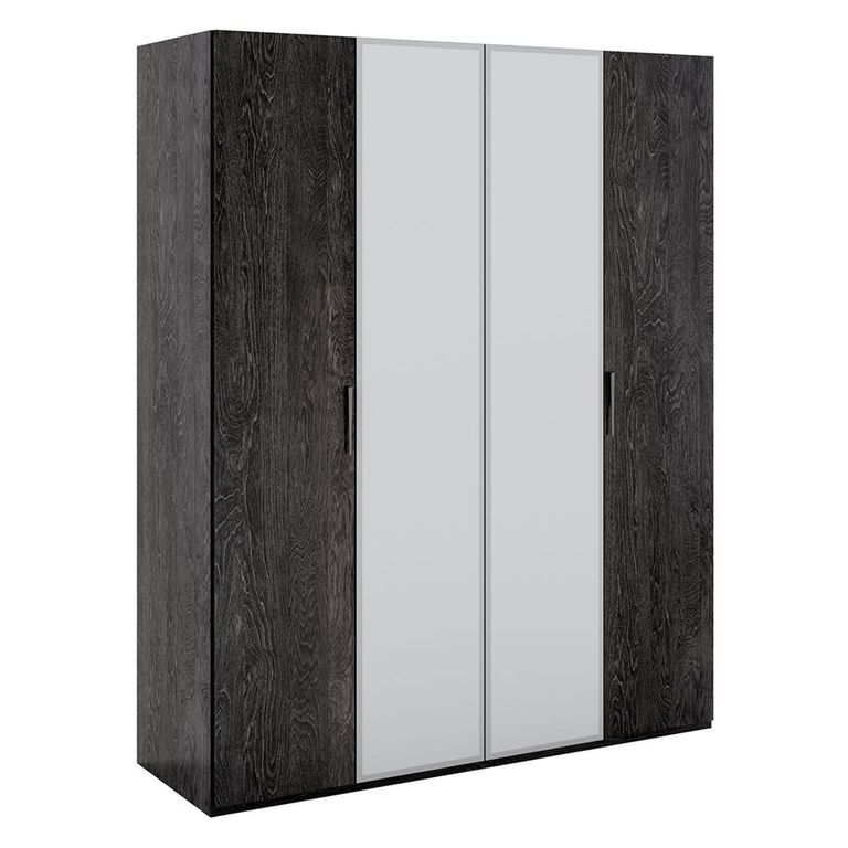 Onyx Italian Wardrobe - Charcoal Black and MedBlue