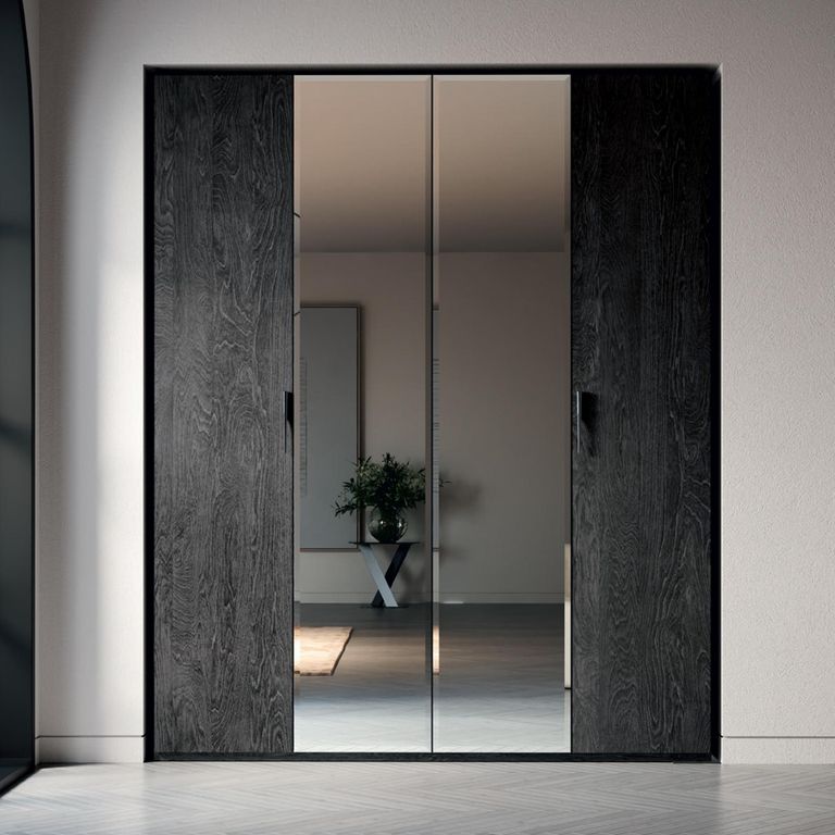 Onyx Italian Wardrobe - Charcoal Black and MedBlue