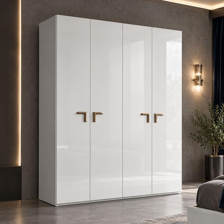 Smart Italian White Wardrobe