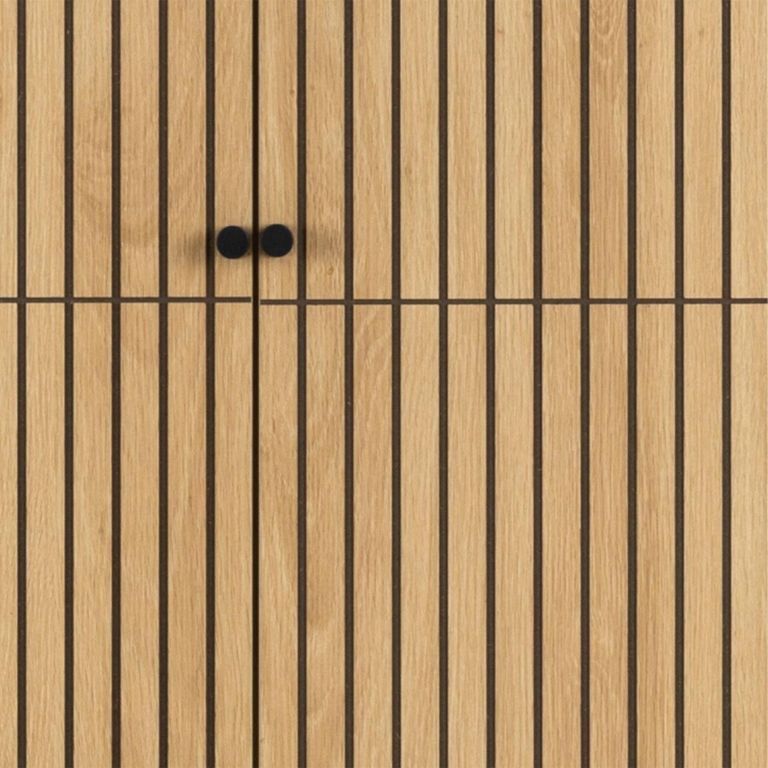 Albany Wardrobe - 4 Door - Oak Ribbed