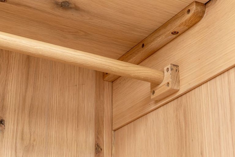 Grace Wardrobe - 2 Door - 1 Drawer - Natural Oak