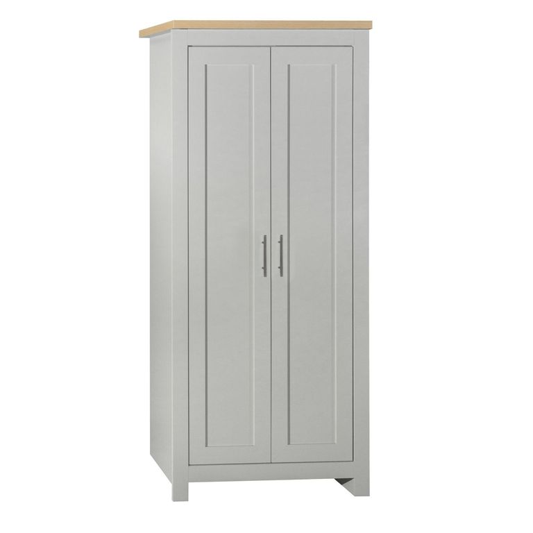 Highgate Wardrobe - 2 Door - Grey Painted