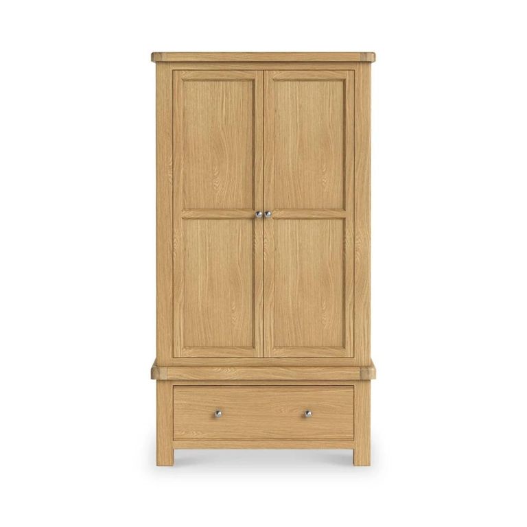 Normandy Wardrobe - 2 Door 1 Drawer - Oak