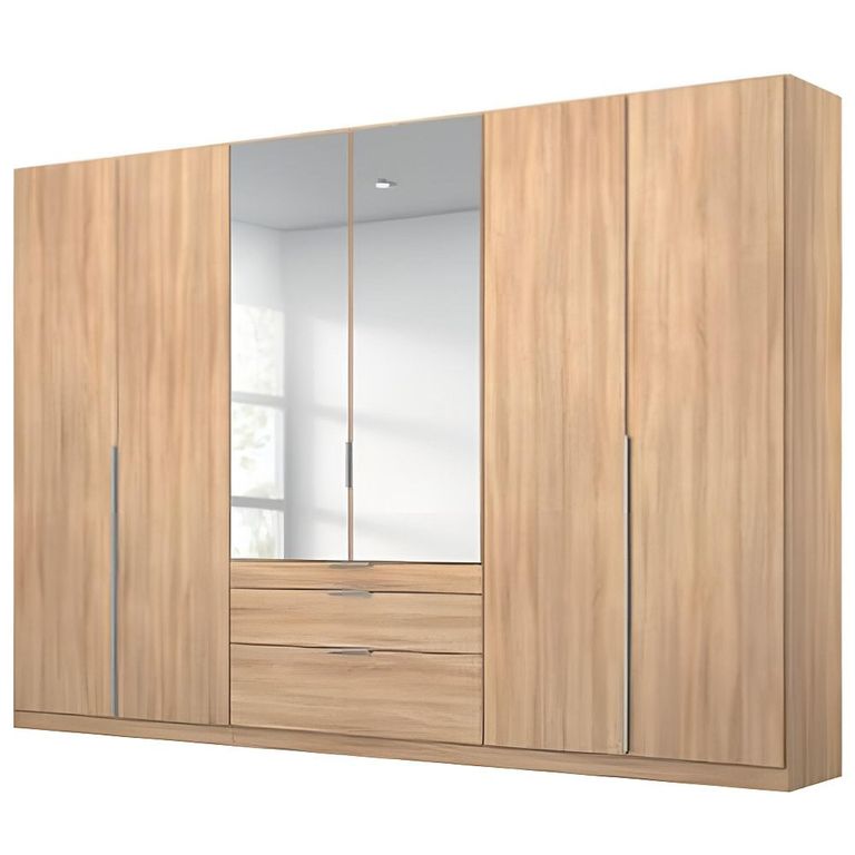 Alabama Wardrobe - 271cm - 6 Door - Combi - Sonoma Oak