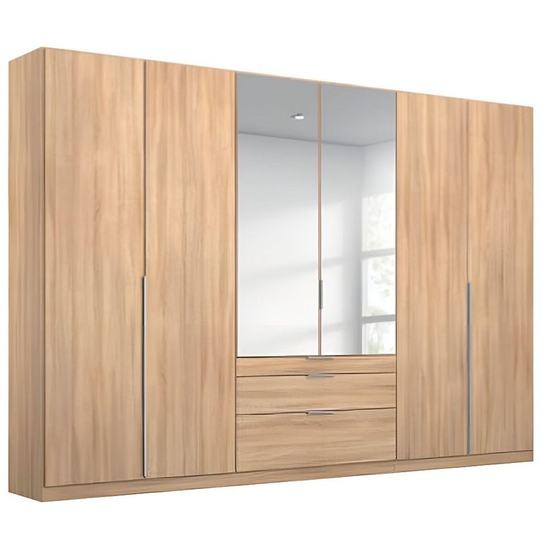 Alabama Wardrobe - 271cm - 6 Door - Combi - Sonoma Oak