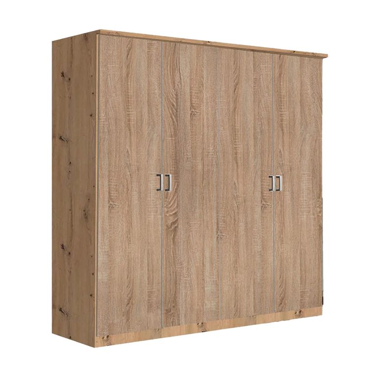 Celle Wardrobe - 181cm - 4 Door - Artisan Oak & Sonoma Oak