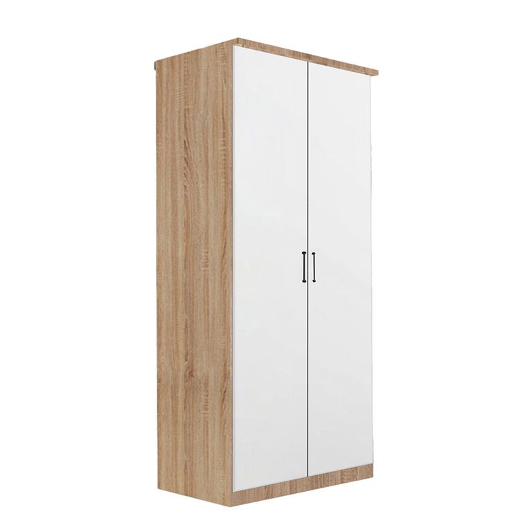 Celle Wardrobe - 91cm - 2 Door - Sonoma Oak & Alpine White