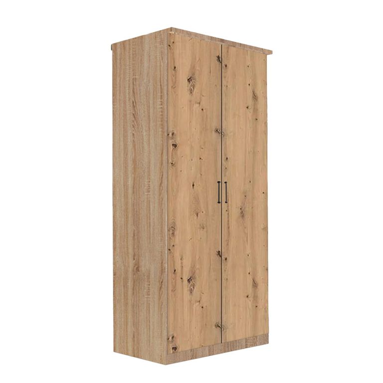 Celle Wardrobe - 91cm - 2 Door - Sonoma Oak & Artisan Oak