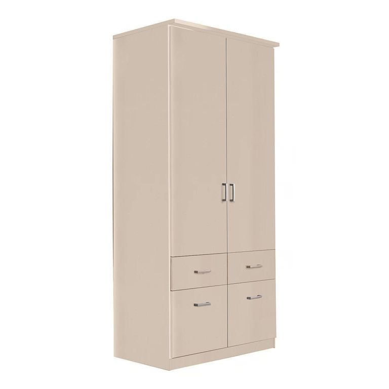 Celle Wardrobe - 91cm - 2 Door - Champagne - 4 Drawer