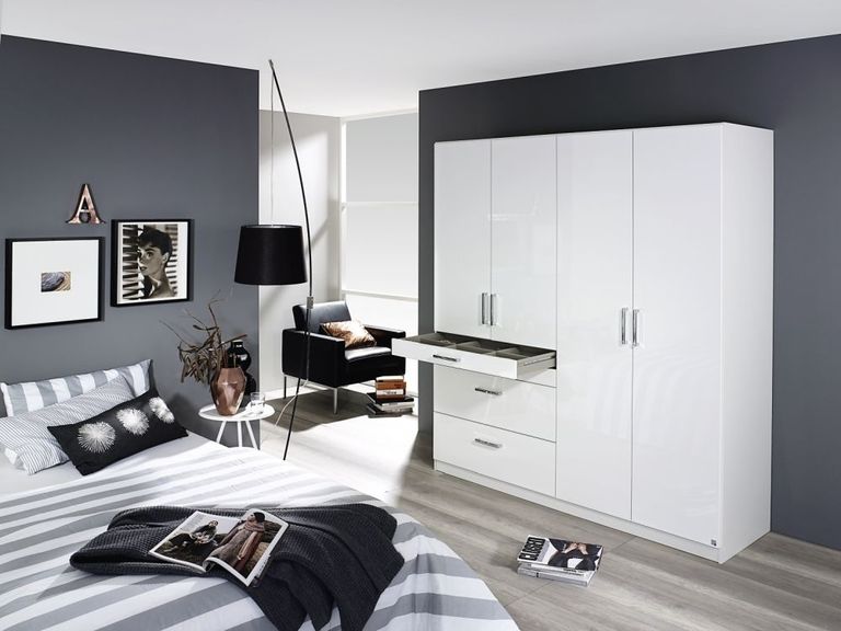 Rauch Homburg Gloss Wardrobe with Drawers - Variation Available