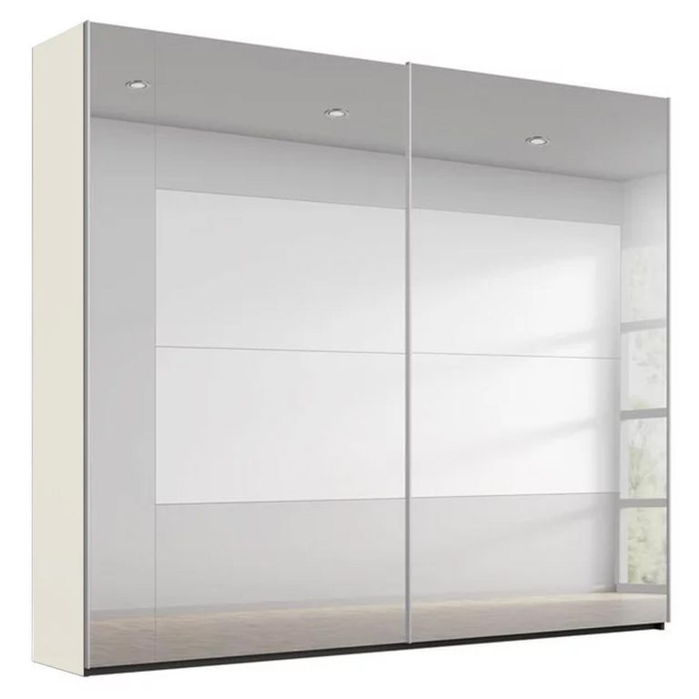 Miramar Type-4 Sliding Wardrobe - 226cm - 2 Door - Fully Mirrored - Champagne