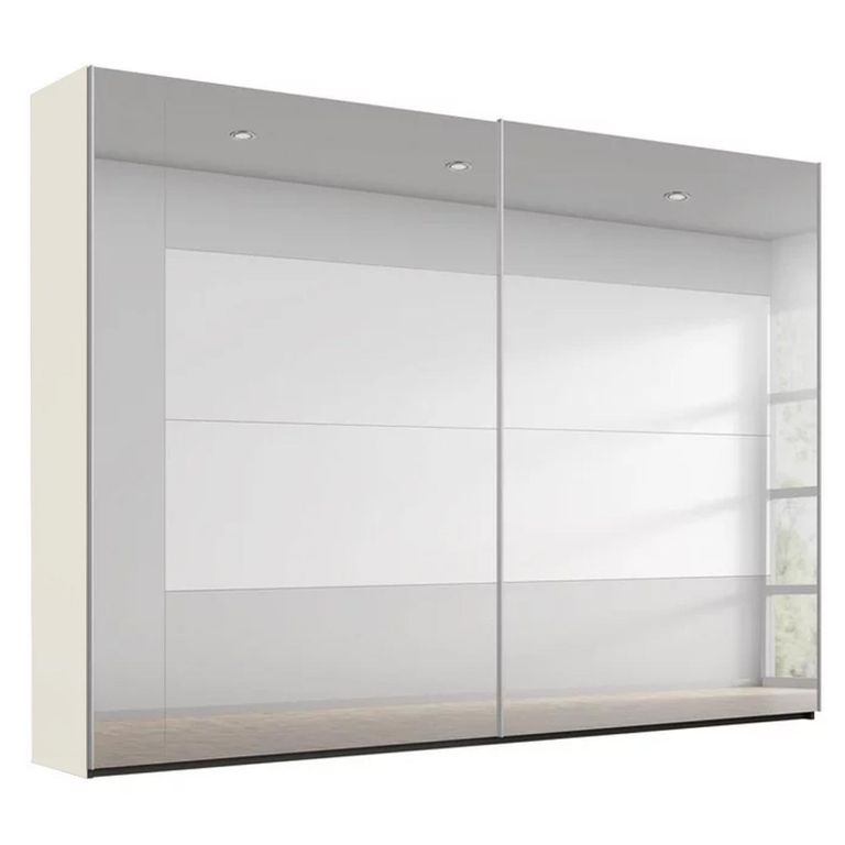 Miramar Type-4 Sliding Wardrobe - 271cm - 2 Door - Fully Mirrored - Champagne
