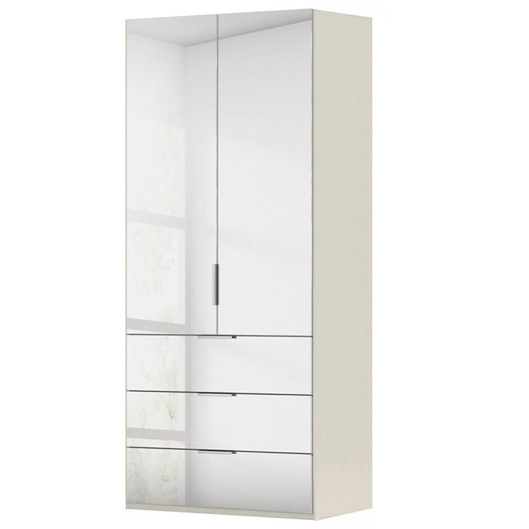 Miramar Type-5 Wardrobe - 101cm - 2 Door - Combi - Champagne