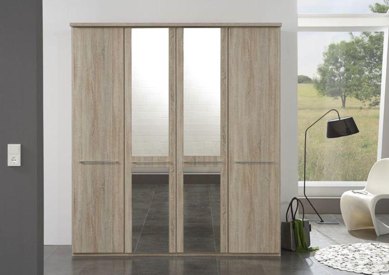 Dakar 2 Wardrobe - Silver Handles - Variation Available