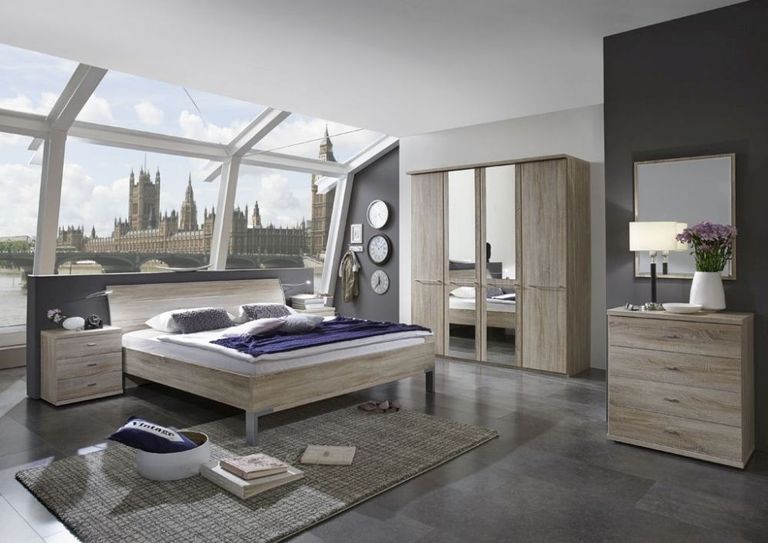 Dakar 2 Wardrobe - Silver Handles - Variation Available