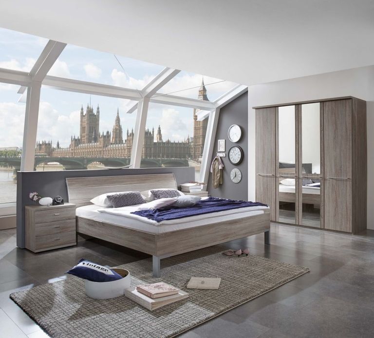 Dakar 2 Wardrobe - Silver Handles - Variation Available