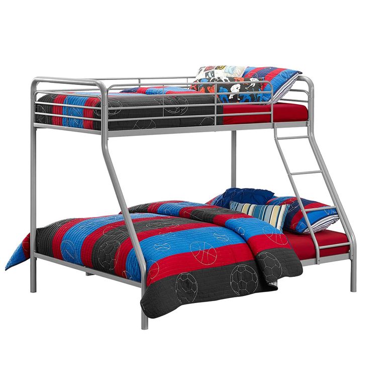 Bunk Bed - Single over Double - Grey - 4034117UK
