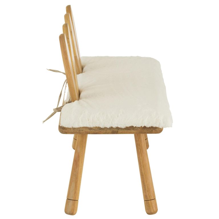 Bunny Ear Kids Chair - Set of 2 - Natural and White - Wood